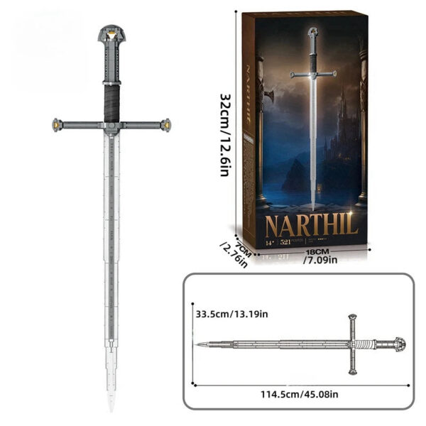 Creative Famous Samurai Sword Weapon Model Building Blocks Lord of Rings Bricks Assembly Toys Kid Christmas Gifts for Boys