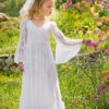 88cc26ea40d0fbc5 2-11Years Boho Flower Girl For Wedding Girls Junior Bridesmaid Dresses First Communion Dress Lace Bohemian Gown