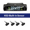 Smart TPMS Car Tire Alarm Monitor System 4 Sensors Display Solar Intelligent Tyre Pressure Temperature Warning