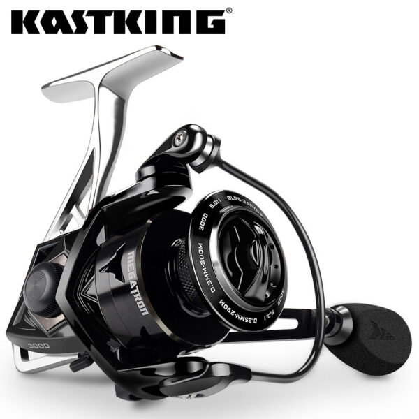 88e57ff10d76bc9d KastKing Megatron Spinning Reel G Max 7+1 Ball Bearings Aluminum Spool Carbon Fiber Drag Saltwater Fishing Coil