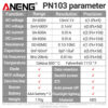 88f1e665127f05b6 ANENG PN103 6000 Counts Digital Clamp Meter Multimeter 600A AC Current AC/DC Voltage Tester Hz Capacitance NCV Ohm Diode Testers