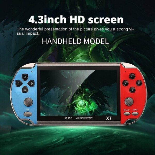 88fb1b5ddb00c254 X12 PLUS 7.0 Inch HD Large 16G Screen Classic Retro Console Built-in Free Games Handheld MP5 Video Game