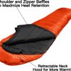 8902d1e6fcb67657 Bessport Mummy Sleeping Bag | 15-45 ℉ Extreme 3-4 Season Sleeping Bag for Adults Cold Weather– Warm and Washable, for Hiking Traveling & Outdoor Activities