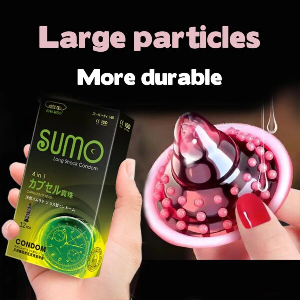 8909385e8a5f4452 12pcs G Point Climax Men's Condoms For Men Super Big Dots Spikes Penis Sleeve Sex Toys Female Vaginal Stimulation Adult Supplies