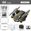 KBDFA New G6 Professional Foldable Quadcopter Aerial Drone S6 HD Camera GPS RC Helicopter FPV WIFI Obstacle Avoidance Toy Gifts