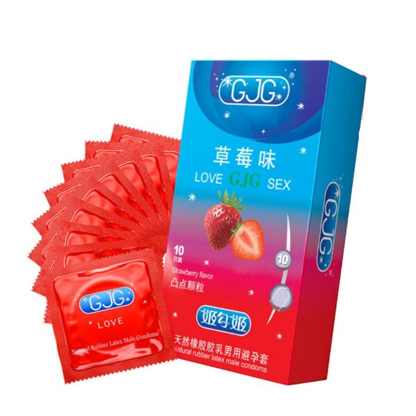 8923e4d04215f105 Fruit Flavor Condoms Extra Lubricated Contracepation Ultrathin Invisible Cock Penis Sleeve Sex Goods for Men 18+ Sex Life