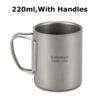 892d6bd1e7656664 Tomshoo 220/350/450/600ml Double Layer Titanium Water Cup Coffee Tea Mug for Home Outdoor Camping Hiking Backpacking Picnic