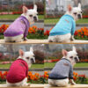 Dog Clothes For Medium Small Dogs Autumn Winter Warm Clothing Grey Cooling Vest Coat Pet Sweatshirt