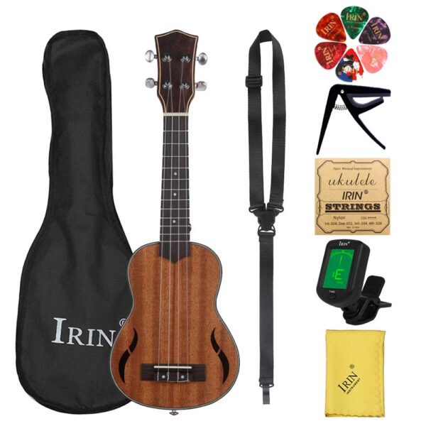 893c75d6a4c9c3c5 21 Inch Ukulele 4 Strings Hawaiian Guitar Mahogany Mini Guitarra Ukulele With Bag Strings Tuner Capo Ukulele Guitar Accessories