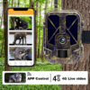 8971ee17c2fbb940 4K Live Stream Trail Camera 4G 30MP APP Clould Service Hunting Cameras 10000Mah Li-Battery Night Vision Photo Traps HC940PROLI