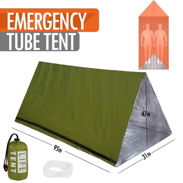 8974c7114fe0ada2 2 Person Emergency Tent Casa De Waterproof Camping Travel Pergola Family Campaign House Tourist Tents Cool Gear Equipment Coat