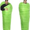 89792056e4cc4457 AEGISMAX Ultraleicht Gänse Daunen Schlafsack Frühling Herbst Ultra-kompakter Leichter Schlafsack Mumienschlafsack für Jugendliche und Erwachsene, zum Wandern, Outdoor-Zelt bei warmem Wetter