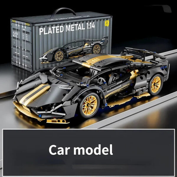 8982641259182178 Technical Racing Sport Car Model Building Blocks technic adults 1:14 DIY Supercar Brick Puzzle Toys Kid Adult Gift(1280+granule)