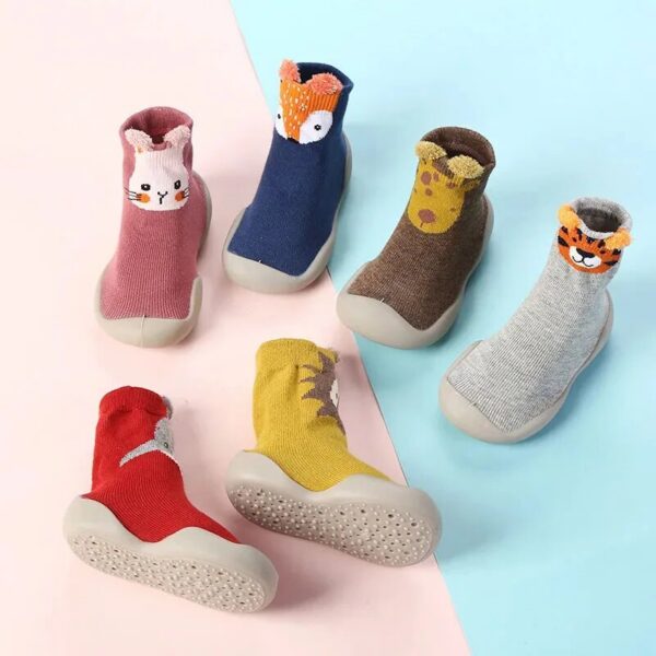 8983cb2d2f936cb7 Spring Fall Models of Children's Walking Socks Infant Non-slip Soft Bottom Floor Shoes for Boys and Girls Indoor