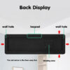 8985da1205efa0e3 Large Digital Wall Remote Control Temp Date Week Display Power Off Memory Table Clock Wall-mounted Dual Alarms LED Clocks