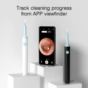 89a333347f7cf7eb KERUI Smart Wireless Visual Cleaner Spoon Safe Endoscope Earpick 5MP Mini Camera Wax Remover Otoscope Ear Tools Health Care