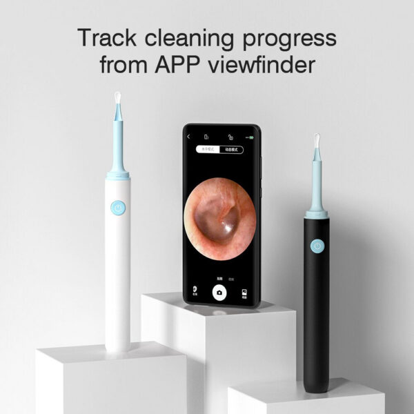 KERUI Smart Wireless Visual Cleaner Spoon Safe Endoscope Earpick 5MP Mini Camera Wax Remover Otoscope Ear Tools Health Care