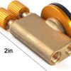 Camping Nozzle Bottle Convert Adapter Connector Stove Connector for Camping Gas Butane Canister to Screw Gas Cartridge Gas Canisters for Camping Stove （Long Tube)