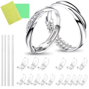 89a95ac88959c8eb Ottemax Size Adjuster Loose Rings, 20 Pack 6 Sizes Different Band Widths, Invisible Ring Guards for Women and Men