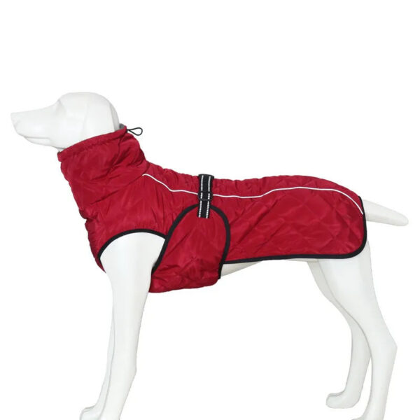 Dog Outdoor Jacket Waterproof Reflective Pet Coat Vest Winter Warm Cotton Clothing for Large Middle Dogs Labrador