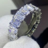 89b4bfdc3435b9be 2020 Sparkling Jewelry Sterling Sier White Topaz CZ Diamond Gemstones Promise Women Wedding Engagement Band Ring For Lover Gift