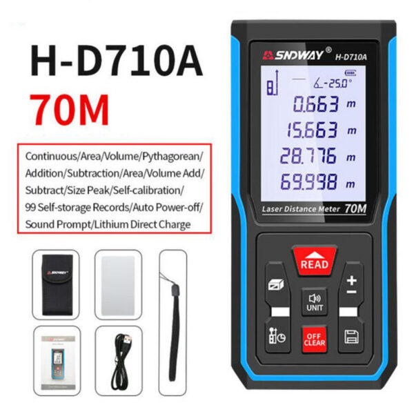 89c48113f2e36e33 SNDWAY SW Rangefinder Digital Distance Professional High Precision Mini Range Finder Laser Tape Measure Trena Meter