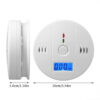89c647696a0a5c61 Carbon Monoxide Co LCD Display Home Wireless Toxic Gas Leak Detector Fire Sound Alarm