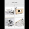 Outdoor Mini Portable Gas Stove Stainless Steel Cassette Furnace Gases Burner Camping Accessories
