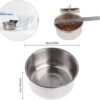 89e5bb74d21e06c4 PINVNBY Parrot Feeding Cups Birds Food Dish Stainless Steel Parrot Feeders Water Cage Bowls with Clamp Holder for Cockatiel Conure Budgies Parakeet Parrot Macaw Small Animal Chinchilla Pack of 2
