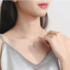 89fb00294b5ba985 GRA Certified 1-10ct Moissanite For Women Wedding Bridal S Sier VVS1 Diamond Pendant Necklace Plated Jewelry