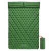 Double Inflatable Mattress with Built-in Pillow Pump Outdoor Sleeping Pad Camping Air Mat for Travel Backpacking Hiking