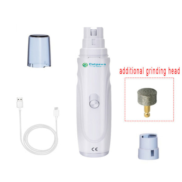 8a22c2915d168a5e Electric Pet Grinder 2-Speed Rechargeable Dog Nail Clipper Cat Cutter Grooming for Medium & Small Puppy Trimmers Supplies