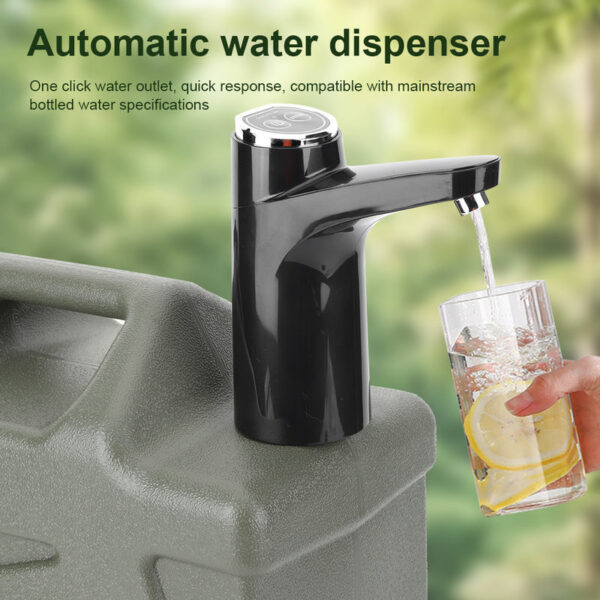 8a28ca133403ed40 11L Outdoor Bin Large Capacity Camping Buckle with Faucet &USB Rechargeable Electric Pump Water Tank Dispenser