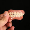 8a2b5ea135a6d0b9 New False Silicone Upper & Lower Perfect Laugh Veneers Dentures Paste Fake Braces Comfortable Teeth