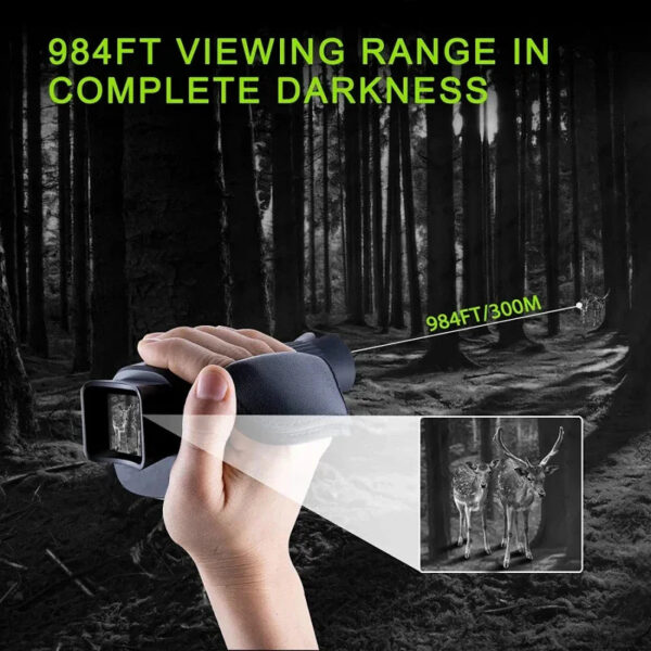 8a324574825d22eb Monocular Vision Device 1080P HD Infrared 5X Digital Zoom Hunting Telescope Outdoor Day Night Dual Use 100% Darkness 800m
