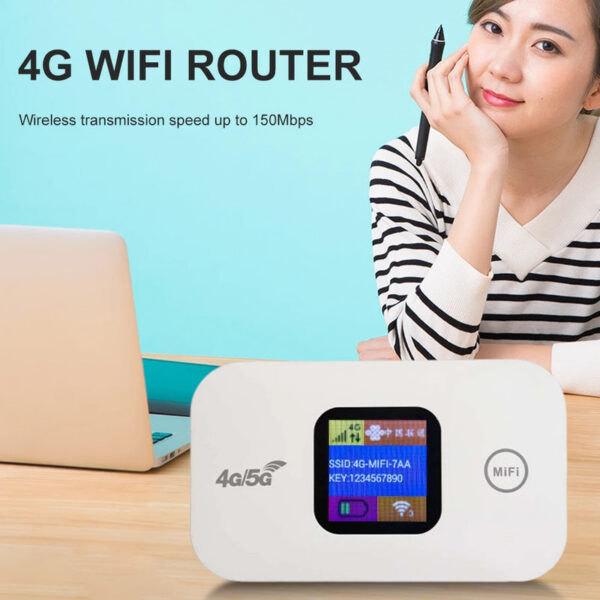 8a4ce2a02edfbdfe 4G Lte 150Mbps Portable Pocket Modem Wireless Wifi Router 2100mAh Mini Outdoor Hotspot Mifi with Sim Card Slot Repeater