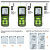 Huepar Rangefinder 60M 100M 120M Trena Laser Range Finder Green Beem Digital Tape Measure