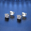 8a6976c0948c0094 GRA 100% Real Sterling Silver With 2 Certificates Moissanite 6 prong Earrings D Color Stud For Women Top Quality Wedding Jewelry