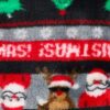 Glasses Reindeer Fuzzy Dog Pajamas, Dog Winter Clothes for Small Dogs Girl Boy, Pet Onesie with Feet, Cat Outfit, Black, Red, Green, Large