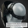 8a9457fb7f2dc7f6 Mask Solar Automatic Dimming Large View True Color 130℃ High Temperature Resistant Welder Auto Darkening Welding Helmet