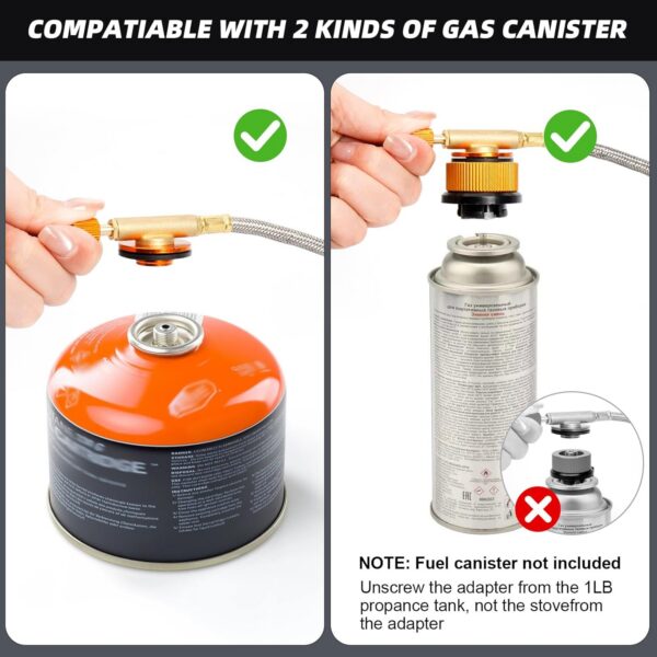 Gaskocher Outdoor, Campingkocher Gas 3500W, Trekking Gaskocher Ultralight, Campingkocher Faltbar, Camping Gaskocher Faltbar, mit Piezozündung und Tragebox, für Outdoor Picknick Trekking Wandern