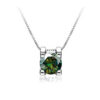 8aa46b7a69cc0061 JoyceJelly 1ct D Color VVS Moissanite Pendant Necklace For Women Classic Design Sterling Sier Jewelry Diamond Test Passed