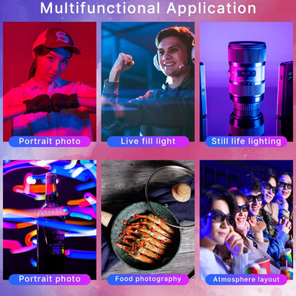 8aacbcce3d0ef11e Ulanzi VL120 Full Color RGB Video Light 2500K-9000K LED Photography Lighting Dimmable Camera Light Live Vlog Fill Light