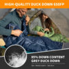 Naturehike Sleeping Bag CW295 Duck Down Sleeping Bag Ultralight Waterproof Winter Envelope Sleeping Bag Camping Sleeping Bag