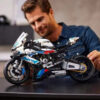 8aaeb95c10677e58 New 42130 Expert Puzzle Simulation Model Motorcycle Building Block Assembly Birthday Gift Toy
