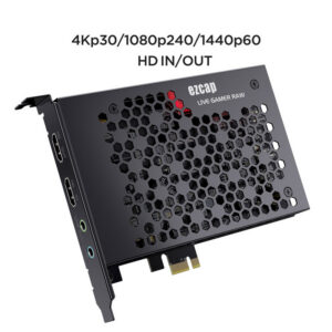 ezcap324B Gamer Raw PCIE 4K Video Game Capture Card Record & Live Stream for Gaming Systems Camcorders