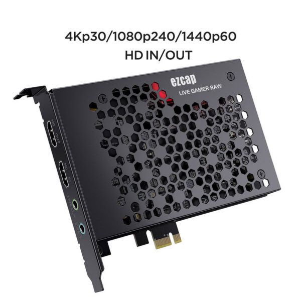 8adb635ab5291e3f ezcap324B Gamer Raw PCIE 4K Video Game Capture Card Record & Live Stream for Gaming Systems Camcorders
