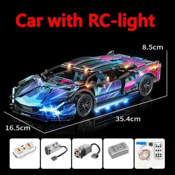 1314Pcs Technical Sport 67128 Building Blocks Lamborghini Hypercar Racing Car Model Toys Kid Adult Gift