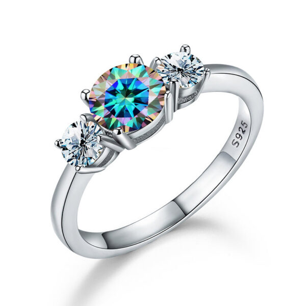 8aed0d800a0d8782 GRA Shiny Real 1CT D Color Moissanite Diamond Wedding Rings For Women Original Sterling Sier Quality Fine Jewelry