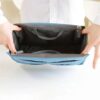 Multifunctional Bi-fold Double Zipper Capacity Storage Arrangement Makeup Toiletries Large Classification Bag